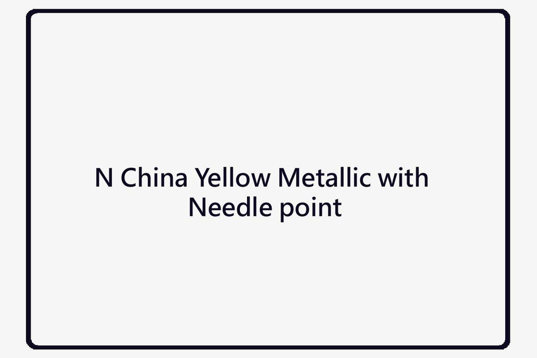 N China Yellow Metallic with Needle point 2028